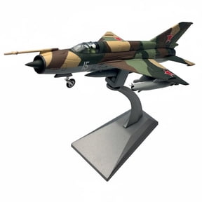 amagogo Historical Airplane Model MIG21 Fighter Jet Diecast Alloy with Stand for Unisex Collectors Teens and Adult Enthusiasts