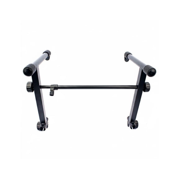 amagogo Keyboard Stand Synth Rack Piano Support Iron Double Layer Adjustable Height Stable for 61 Key 88 Key Studio Performance