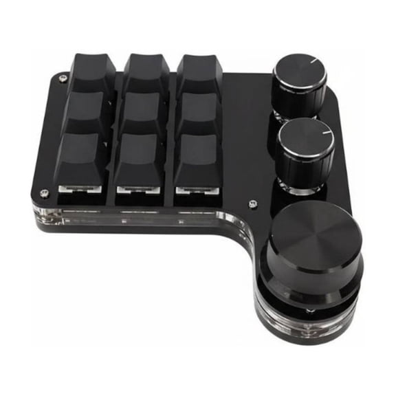 amagogo Macro Pad Shortcut Keyboard Controller Hot Swappable Keys with RGB Backlight USB C Plug and Play for Editing Music and Gaming