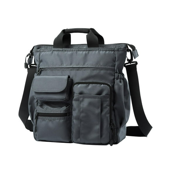 amagogo Men Briefcase Lightweight with Handle Practical Laptop Business Bag Shoulder Bag Gray