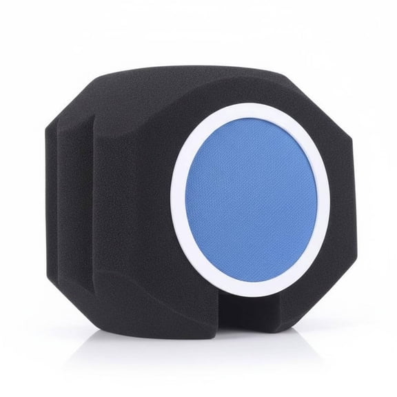 amagogo Mic Windscreen Acoustic Cover Isolation Shield High Density Foam Sound Absorbing Design for Home Studio Vocalists Broadcasters