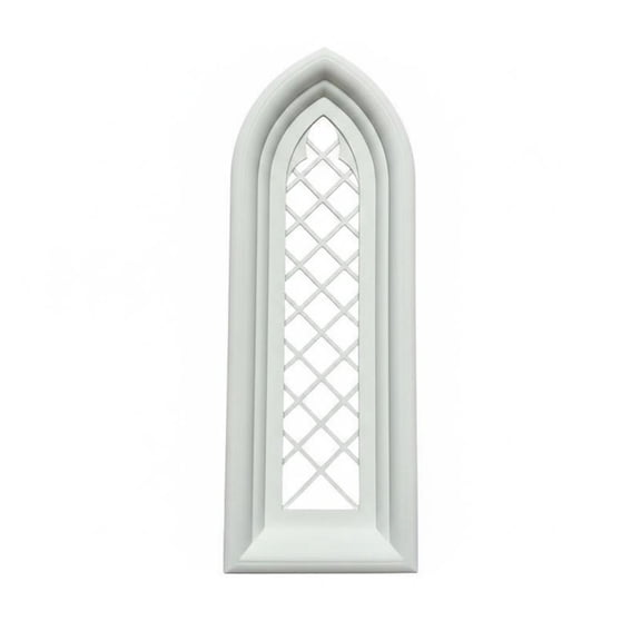 amagogo Miniature Gothic Window Arched Lattice Panel Plastic Build for Dollhouse Architecture Model Scenery and Hobby Modelers