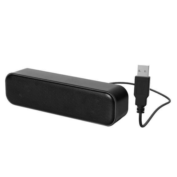 amagogo Multimedia Mini Speaker, Portable Subwoofer Rich Bass Soundbar, USB Powered Loudspeaker with Stereo Sound for Notebook Computer Laptop