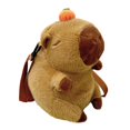 thumbnail image 1 of amagogo Plush Capybara Backpack Funny Casual Lightweight Fashion Stuffed Animal Backpack Brown, 1 of 9
