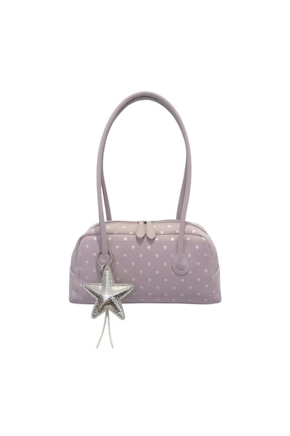 Portable tote bag with zip closure and shoulder strap for everyday use, weekends Violet