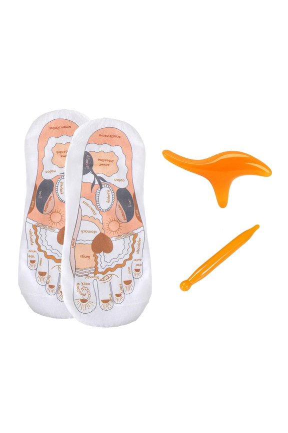 Reflexology Socks Casual Massage Auxiliary with Point Pen Foot Massage Socks L