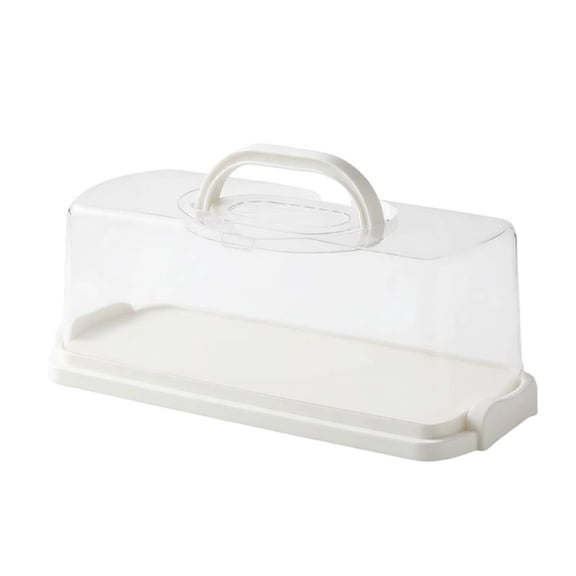 amagogo Roll Cake Box Pastry Carrier Storage Box Neat Arrangement Tray Prevents Drying for Loaf Cakes Cupcakes and Sliced Bread