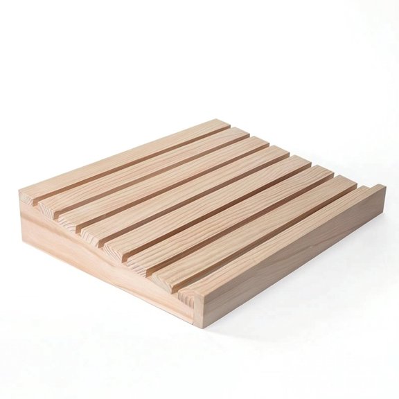 amagogo Rustic Tray Display Riser Natural Pine Wood Rectangular Build Adds Height Perfect for Bakeries Pastry Shops and Events