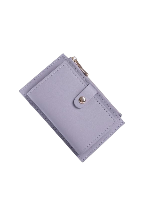 Small Wallet Change Pouch Fashionable Card Holder for Dating Shopping Ladies Violet
