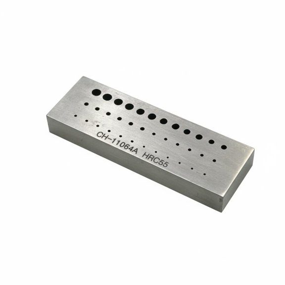 amagogo Staking Tool Riveting Plate Punch Block Solid Steel HRC55 Durable Large 36 Hole Layout for Horology Students and Technicians