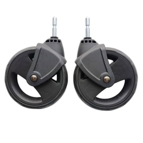 amagogo Stroller Wheel Replacement Set Pushchair Wheel Repair Parts Baby Stroller Rear Wheels Plastic Construction Easy Replacement Smooth Steering Suitable for Family Activities Neighborhood Walks