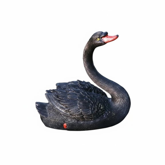 amagogo Swan Ornament Animal Statue Outdoor Resin Sculpture Floating Tabletop Figurine Buoyant Weatherproof Design Suitable for Courtyard Home Yard Landscape Pond