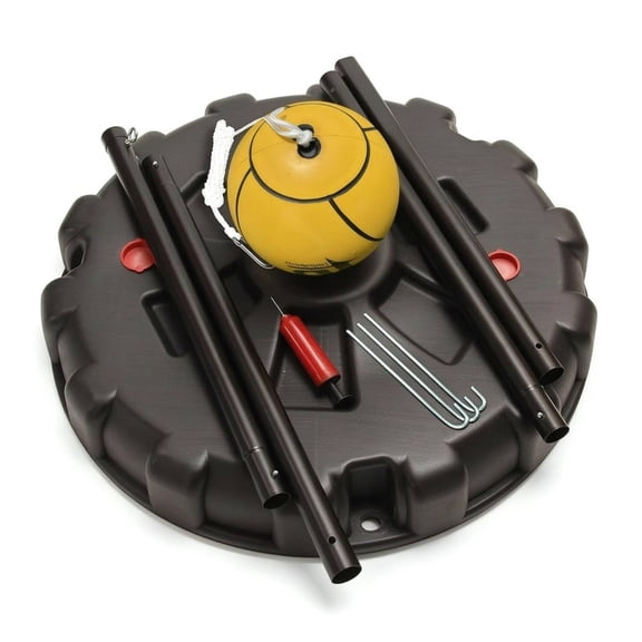 amagogo Tetherball Collection Outdoor Activity Set Durable PU Ball Fillable Base for Backyard Patio Park Community