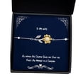 thumbnail image 1 of amangny All Women are Created Equal but Only The Finest are Married to a Comedian. Wife Sunflower Bracelet, Reusable Wife, Jewelry for Wife, 1 of 5