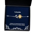 thumbnail image 1 of amangny All Women are Created Equal but Only The Finest are Married to an Insurance. Wife Sunflower Bracelet, Cute Wife, Jewelry for Wife, 1 of 5