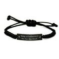 thumbnail image 1 of amangny Being a Podiatrist is Not for The Weak. Black Rope Bracelet, Podiatrist, 1 of 1