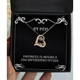thumbnail image 1 of amangny Best Mom Gifts, Happiness is Raising a Law Enforcement Officer, Fancy Love Dancing Necklace for from Son Daughter, 1 of 5