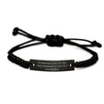thumbnail image 1 of amangny Best Mother-in-Law, My Marriage Gave Me More Than A Husband; It Gave Me A Second, Sarcasm Black Rope Bracelet for Mother from Son, 1 of 1