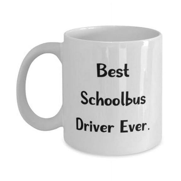 amangny Best Schoolbus Driver Ever. 15oz Mug, Schoolbus driver Cup, Funny Gifts For Schoolbus driver from Coworkers, School bus, Coffee, Tea