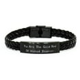 thumbnail image 1 of amangny Best Stepmom Braided Leather Bracelet, You are The Good Kind of Wicked Stepmom, Present for Mom, Special from Daughter, 1 of 1