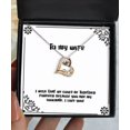 thumbnail image 1 of amangny Brilliant Wife Love Dancing Necklace, I Wish That we Could be Together Forever Because.!, Gifts for Wife, Present from Husband, for Wife, 1 of 5