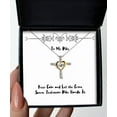 thumbnail image 1 of amangny Cheap Wife Gifts, Keep Calm and Let The Crime Scene Technician Wife Handle It, Wife Cross Dancing Necklace from Husband, 1 of 5