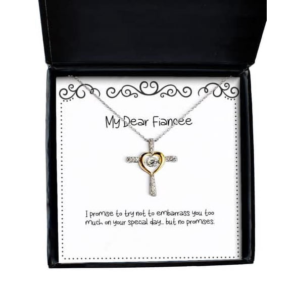 amangny Cool Fiancee Gifts, I Promise to Try not to embarrass You Too Much on Your, Reusable Cross Dancing Necklace for from, Dance Necklace, Dance Jewelry, Ballet Necklace, Ballerina Necklace, Dance