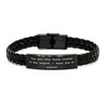 thumbnail image 1 of amangny Cool Mom, You are The Best Mother in The World. I Love You so Much!, Mother's Day Braided Leather Bracelet for Mom, 1 of 1
