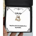 thumbnail image 1 of amangny Cool Wife, Keep Calm and Let The Schoolbus Driver Wife Handle It, Sarcasm Christmas Love Dancing Necklace from Wife, 1 of 6