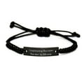 thumbnail image 1 of amangny Cosplaying Gifts for Friends, Cosplaying Because Murder is Wrong, Useful Cosplaying Black Rope Bracelet, Engraved Bracelet from, 1 of 1