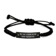 thumbnail image 1 of amangny Cute Court Reporter, Only The Strong Become Court Reporters, Beautiful Holiday Black Rope Bracelet for Friends, 1 of 1