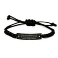 thumbnail image 1 of amangny Cute Husband, My Life was Incomplete Until The Day I Found You by My Side.Happy!!!, Cute Black Rope Bracelet for Husband from Wife, 1 of 1