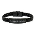thumbnail image 1 of amangny Cute Knitting, Don't Bother Me, I'm Knitting, Holiday Braided Leather Bracelet for Knitting, 1 of 1