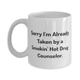 thumbnail image 1 of amangny Drug counselor Gifts For Colleagues, Sorry I'm Already Taken by a Smokin', Sarcastic Drug counselor 11oz Mug, Cup From Boss, 1 of 6