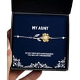 thumbnail image 1 of amangny Epic Aunt Gifts, Do Not Mess with Auntasaurus You Will Get Jurasskicked, Aunt Sunflower Bracelet from, 1 of 5