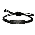 thumbnail image 1 of amangny Fancy Husband Gifts, I'm Married to a Smokin' Hot Trucker.and Yes, She Bought Me This, Sarcasm Black Rope Bracelet for Husband from Wife, 1 of 1