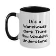 thumbnail image 1 of amangny Fancy Warehouse clerk Two Tone 11oz Mug, It's a Warehouse Clerk Thing You Wouldn't, Perfect Cup For Men Women From Boss, Coffee mug, Tea mug, Ceramic mug, Travel mug, Funny mug, 1 of 2