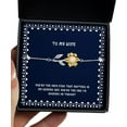 thumbnail image 1 of amangny Fun Wife, You're The only Star That Matters in My Shining Sky, You're The one I'm, Love Sunflower Bracelet for Wife from Husband, 1 of 5