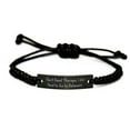 thumbnail image 1 of amangny Funny Delaware Black Rope Bracelet, I Don't Need Therapy. I Just Need to Go to Delaware, Present for, Cheap Gifts from, 1 of 1
