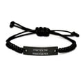 thumbnail image 1 of amangny Funny Housekeeper Gifts, I Prefer The Housekeeper, Sarcastic Holiday Black Rope Bracelet from Coworkers, 1 of 1