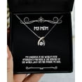 thumbnail image 1 of amangny Funny Mom Gifts, My Daughter is The World's Best Operations Manager in The History of The, Christmas Wishbone Dancing Necklace for Mom, 1 of 5