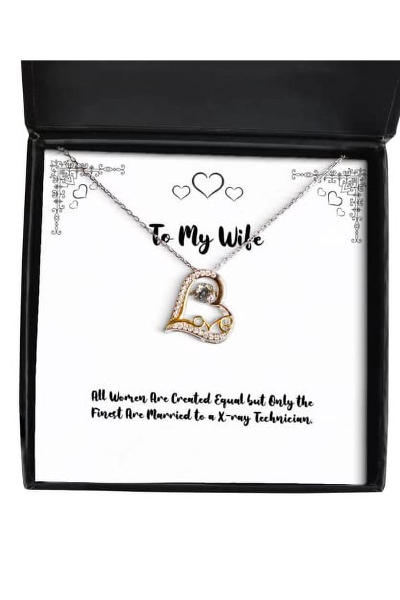 Funny Wife Love Dancing Necklace, All Women are Created Equal but Only The, Present for Wife, Motivational Gifts from Husband, Funny Wife Birthday Gifts, Funny Wife, Funny Wife