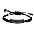 thumbnail image 1 of amangny I Hate Being Awesome but I'm an Insurance. Black Rope Bracelet, Insurance Adjuster Engraved Bracelet, Nice Gifts for Insurance Adjuster, 1 of 1