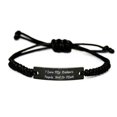 thumbnail image 1 of amangny I Love My Balinese. People, Not So Much. Balinese Cat Black Rope Bracelet, Cool Balinese Cat Gifts, Engraved Bracelet for Friends, 1 of 1