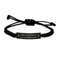 thumbnail image 1 of amangny I'm Not a Regular Mom. I'm a. Black Rope Bracelet, German Wirehaired Poi, 1 of 1