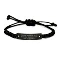 thumbnail image 1 of amangny I'm a Court Reporter. My Level of Sarcasm Depends. Black Rope Bracelet, Court Reporter Engraved Bracelet, Sarcastic for Court Reporter, 1 of 1