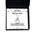thumbnail image 1 of amangny Inappropriate Wife, I Wish Our Lives Would be Filled with Nothing but Happiness, Sarcasm Rising Phoenix Necklace for Wife from Husband, 1 of 6