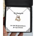 thumbnail image 1 of amangny Inspire Grandmother Gifts, Don't Mess with Grandmothersaurus, You'll Get, Perfect Love Dancing Necklace for Grandmother from Granddaughter, 1 of 5