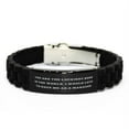 thumbnail image 1 of amangny Inspire Manager, You are The Luckiest Boss in The World. I Would Love to, Fancy Black Glidelock Clasp Bracelet for Friends from Boss, 1 of 1