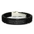 thumbnail image 1 of amangny Inspire Metal Detecting Gifts, Introvert but Willing to Discuss Metal Detecting, Holiday Black Glidelock Clasp Bracelet for Metal Detecting, 1 of 1
